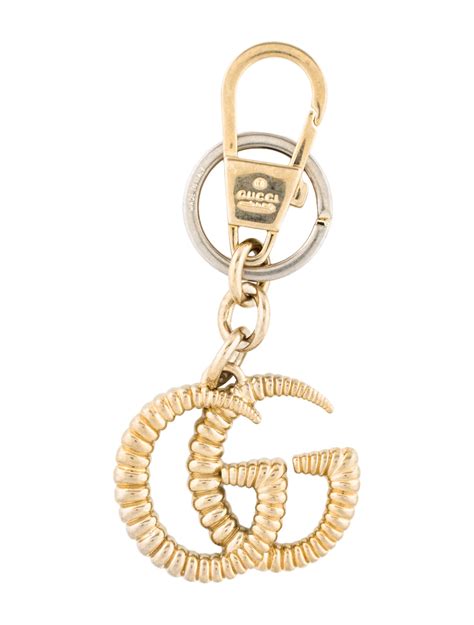 gucci stitched keychain|genuine gucci keychains.